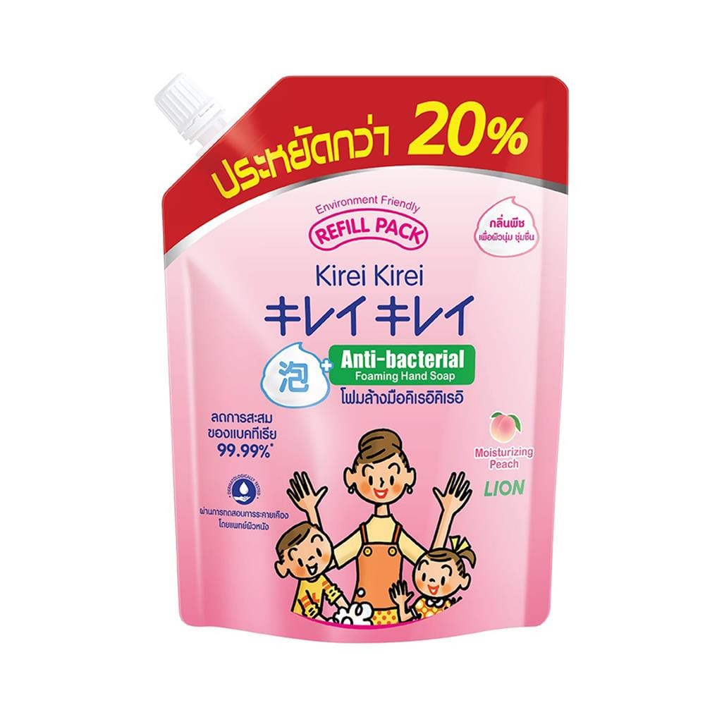 รีฟิลโฟมล้างมือ KIREI KIREI 450 มล. PEACH