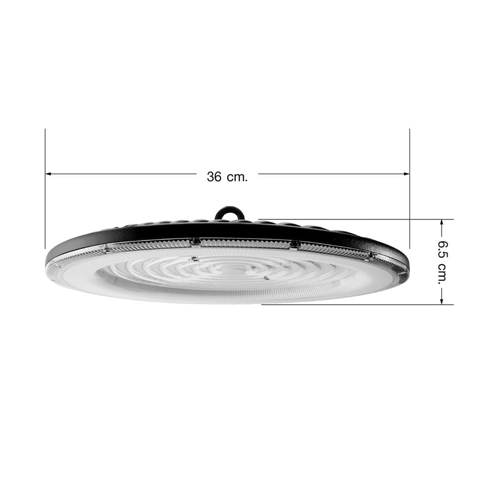 โคมไฮเบย์ LED EVE EXTRA 300 วัตต์ DAYLIGHT สีดำ