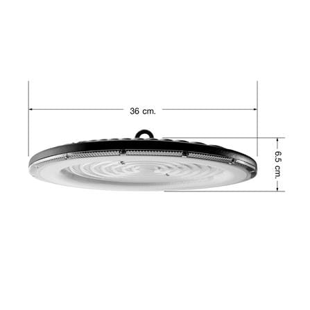 โคมไฮเบย์ LED EVE EXTRA 300 วัตต์ DAYLIGHT สีดำ_6