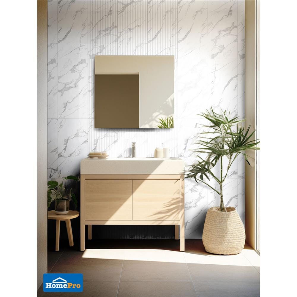 กระเบื้องผนัง 30x60 ซม. TARA ฮาโมนี่ กลาง ไวท์ 0.9 ตร.ม.