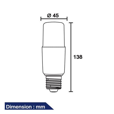 หลอด LED BEC PICO 12 วัตต์ COOL WHITE E27_4