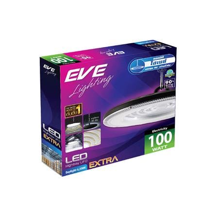 โคมไฮเบย์ LED EVE EXTRA 100 วัตต์ DAYLIGHT สีดำ_3