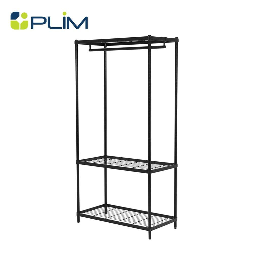 ตู้เสื้อผ้าราวแขวน PLIM LINEAR WR90-1-180 สีดำ_0