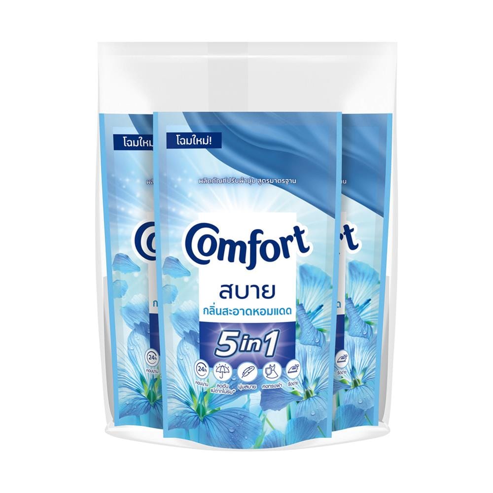 น้ำยาปรับผ้านุ่ม COMFORT 500 มล. กลิ่นสะอาดหอมแดด แพ็ก 3 ชิ้น