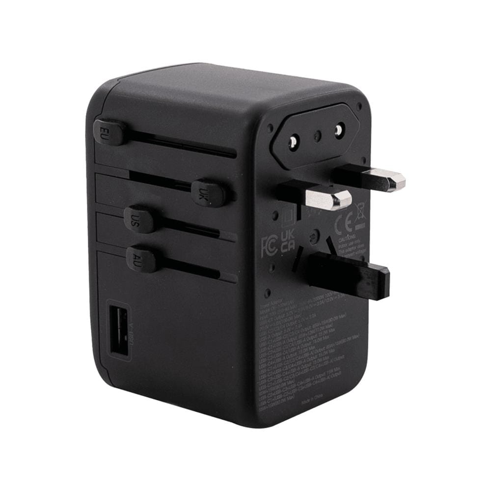 ปลั๊กแปลง 4 IN 1 UNIVERSAL 1 USB A 4 TYPE C TOSHINO DE-100WGAN