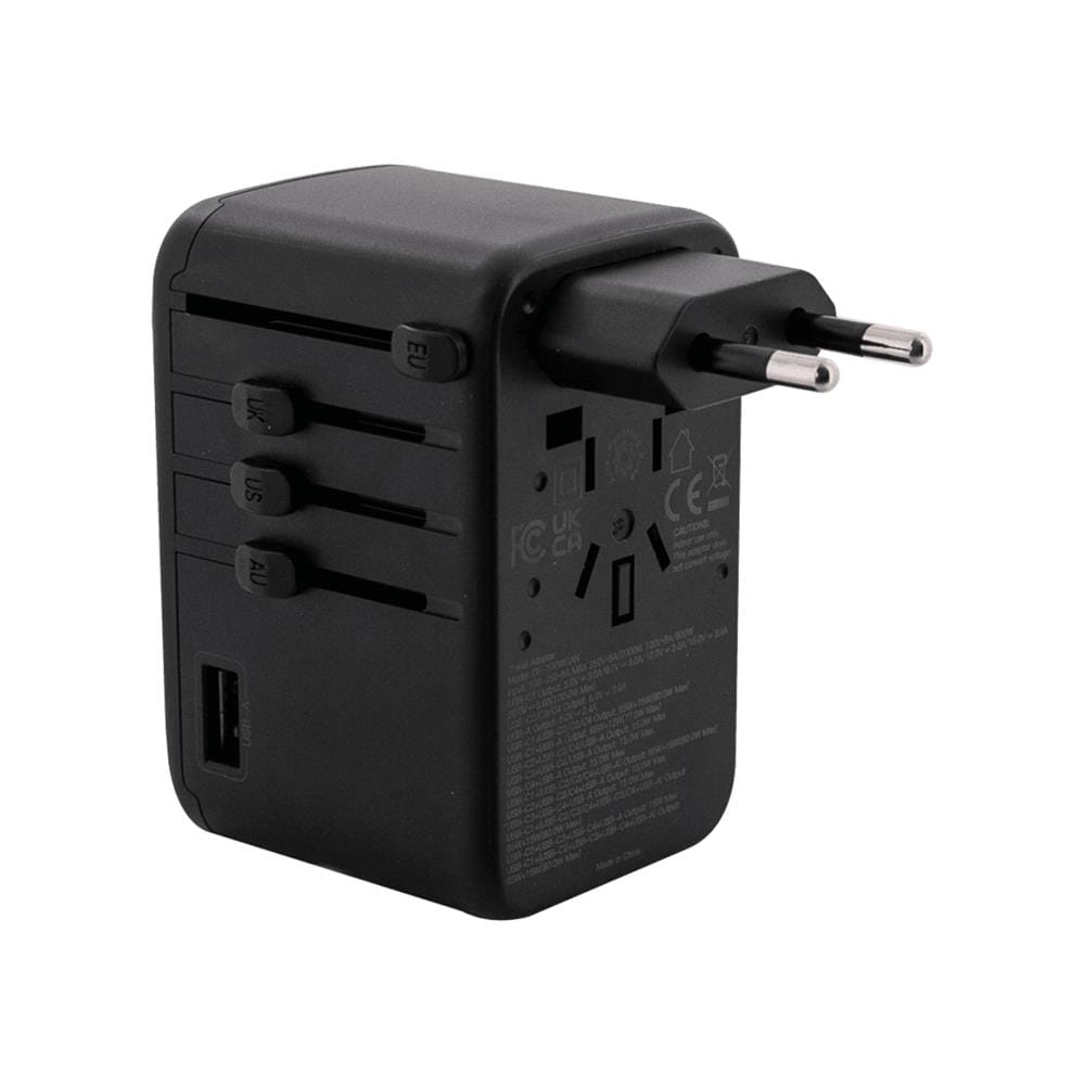 ปลั๊กแปลง 4 IN 1 UNIVERSAL 1 USB A 4 TYPE C TOSHINO DE-100WGAN