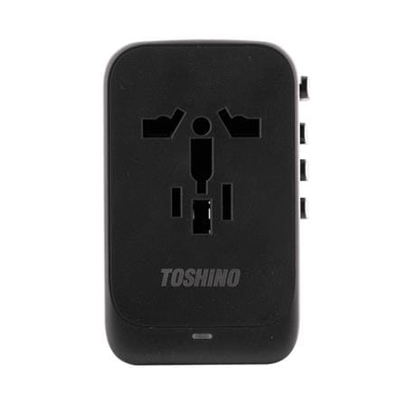 ปลั๊กแปลง 4 IN 1 UNIVERSAL 1 USB A 4 TYPE C TOSHINO DE-100WGAN_0