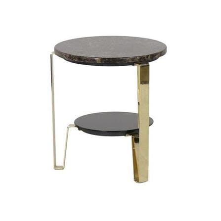โต๊ะข้าง SB FURNITURE HEZTIARA 19122946 สีดำ/ทอง_1
