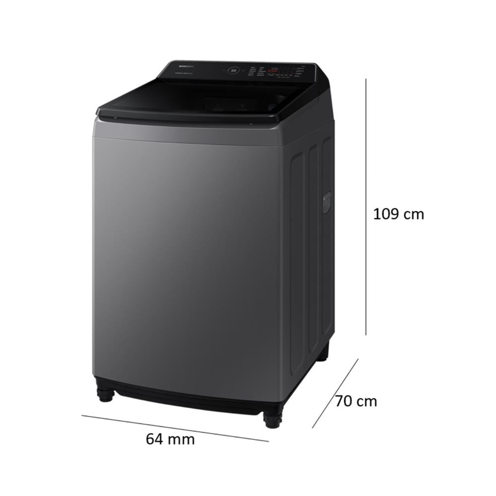 เครื่องซักผ้าฝาบน SAMSUNG WA19CG6745BDST 19 กก. อินเวอร์เตอร์ สีเทา