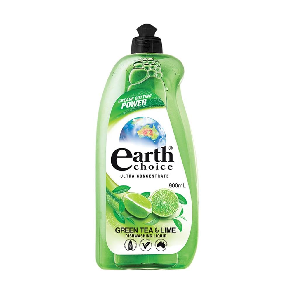 น้ำยาล้างจาน EARTH CHOICE 900 มล. กลิ่นกรีนที แอนด์ ไลม์
