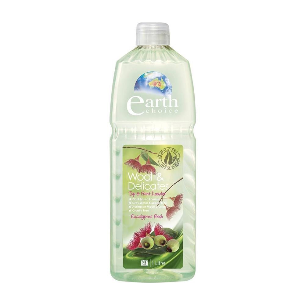 น้ำยาซักผ้าขนสัตว์ EARTH CHOICE 1 ลิตร สูตรถนอมเนื้อผ้าพิเศษ
