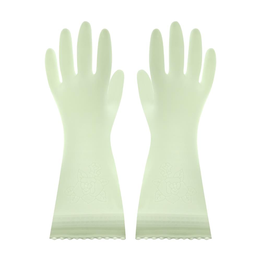 ถุงมือ PVC SHOWA SARATTO TOUCH SIZE M สีเขียวอ่อน