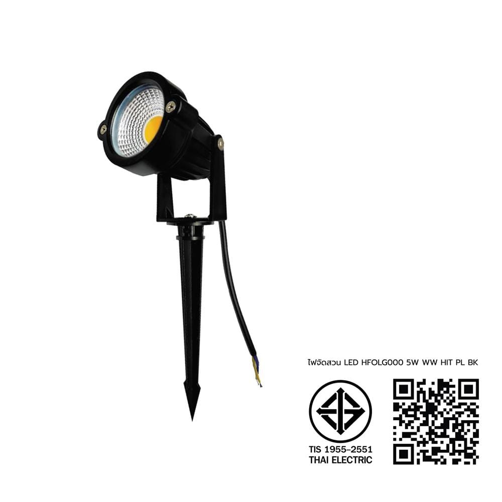 ไฟจัดสวน LED HI-TEK HFOLG000 5 วัตต์ WARM WHITE สีดำ