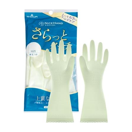ถุงมือ PVC SHOWA SARATTO TOUCH SIZE L สีเขียวอ่อน_0