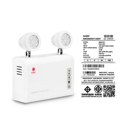 ไฟฉุกเฉิน LED สำรองไฟ 3 ชั่วโมง DAYLIGHT SUNNY MD09-03_8