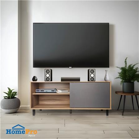ตู้วางทีวี FURDINI TV1291 120 ซม. สีเชสนัท/กราไฟท์_4