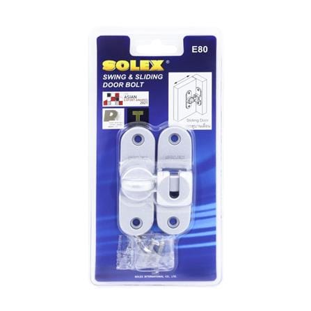 กลอนสับ SOLEX E80 3 นิ้ว สีเงิน_1