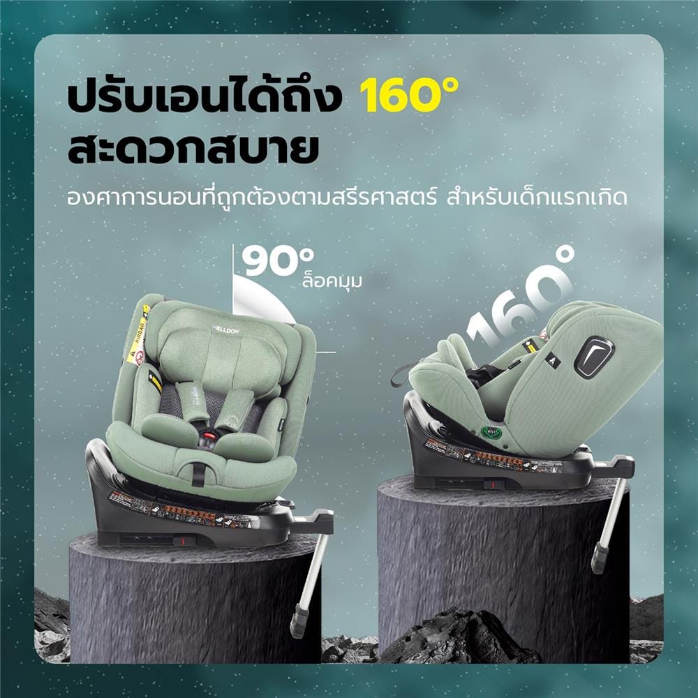 คาร์ซีท WELLDON Polestar Green_3