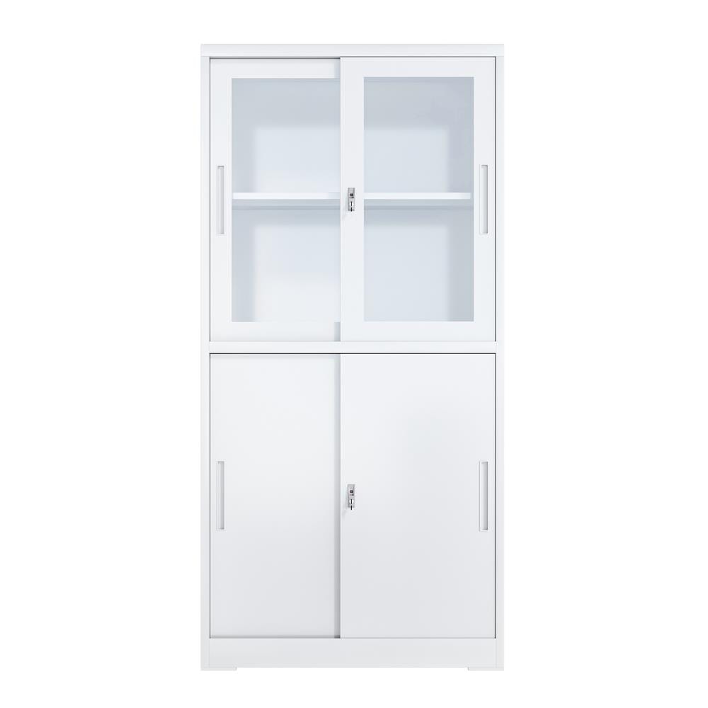 ตู้เหล็กสูงบานเลื่อน FURDINI KULLEN FYD-W017 สีขาว