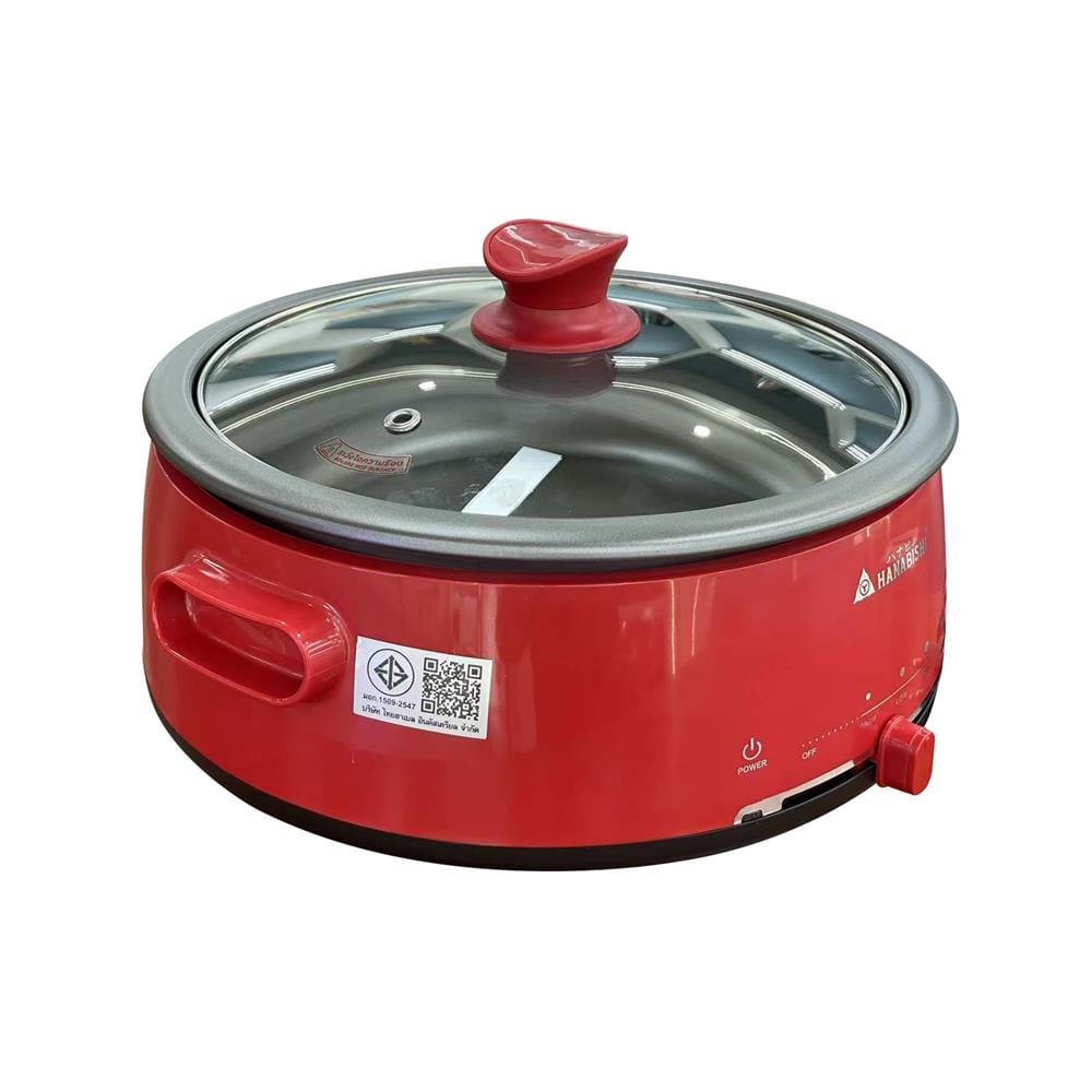 หม้ออเนกประสงค์ HANABISHI PS-305 3 ลิตร สีแดง