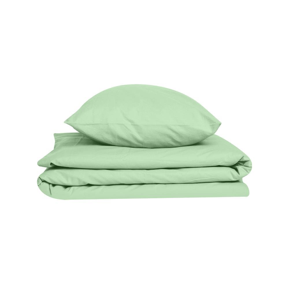 ชุดผ้าปูที่นอน 4 ฟุต 2 ชิ้น BED CLIP MICROTEX 6 นิ้ว สี MINT