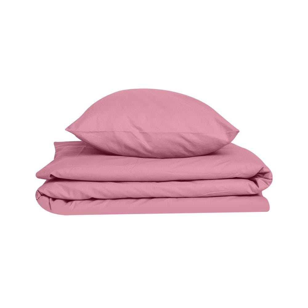 ชุดผ้าปูที่นอน 4 ฟุต 2 ชิ้น BED CLIP MICROTEX 6 นิ้ว สี PINK