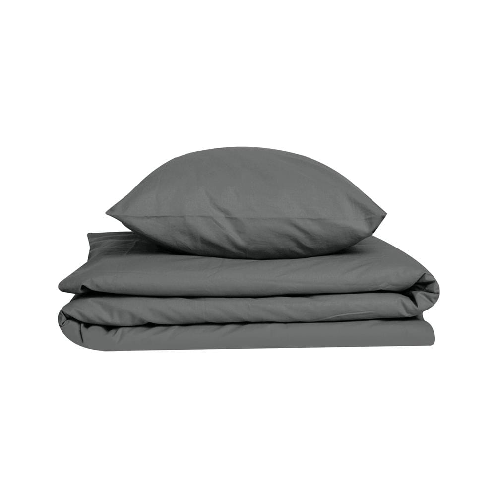 ชุดผ้าปูที่นอน 4 ฟุต 2 ชิ้น BED CLIP MICROTEX 6 นิ้ว สี DARK GREY