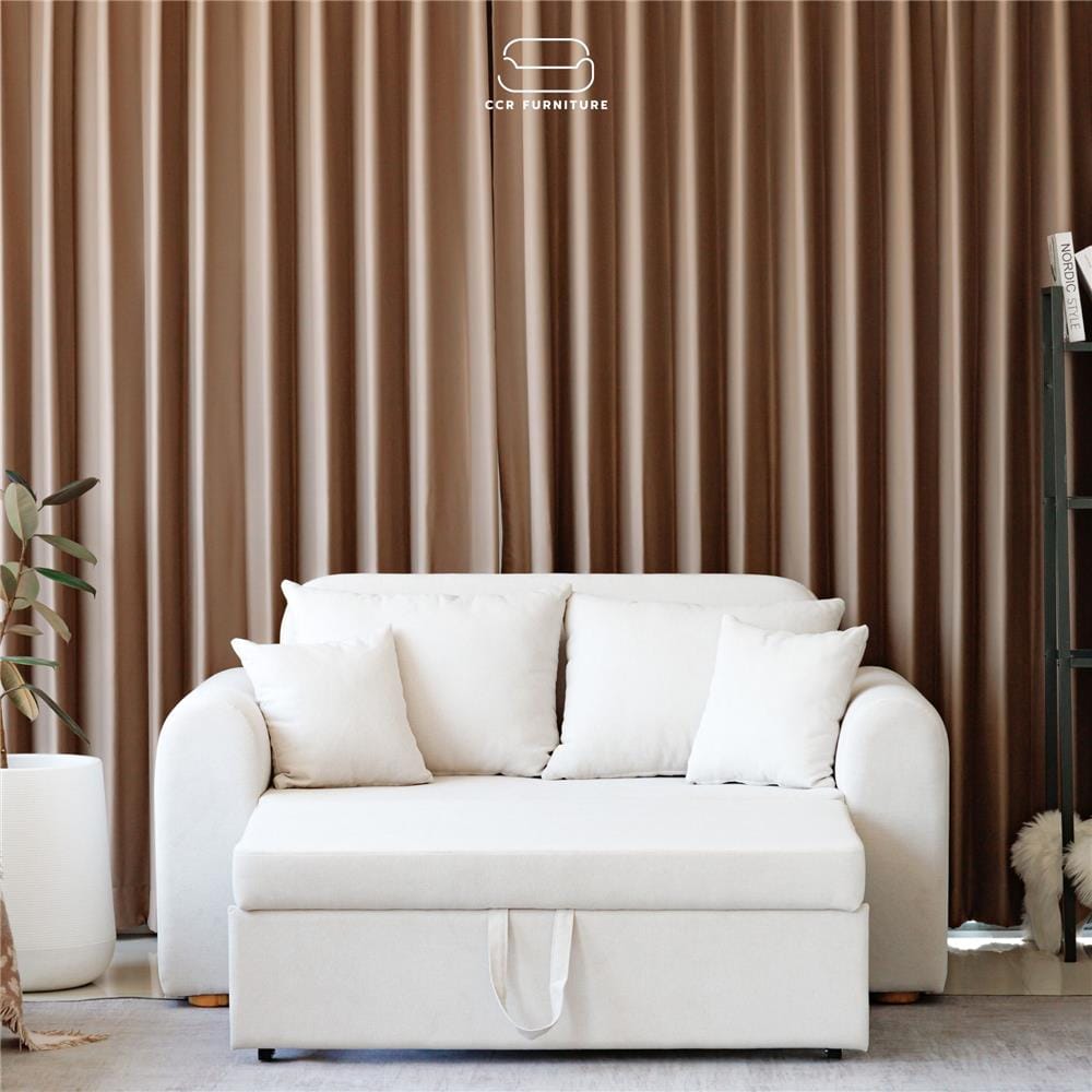 โซฟาเบด ผ้าสำหรับสัตว์เลี้ยง CCR FURNITURE รุ่น NARA (นารา) ขนาด 160 cm. สีขาว (PET382-04)_5
