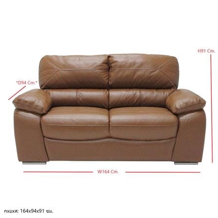 โซฟา 2 ที่นั่ง SB FURNITURE LILONG 19181399 สีน้ำตาล_4