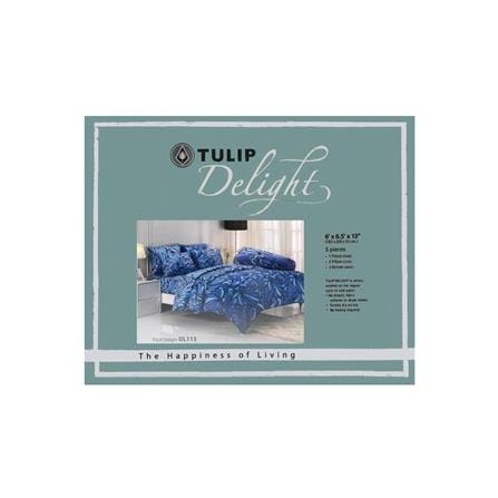 ชุดผ้าปูที่นอน 6 ฟุต 5 ชิ้น TULIP DELIGHT 60012-DL113_3