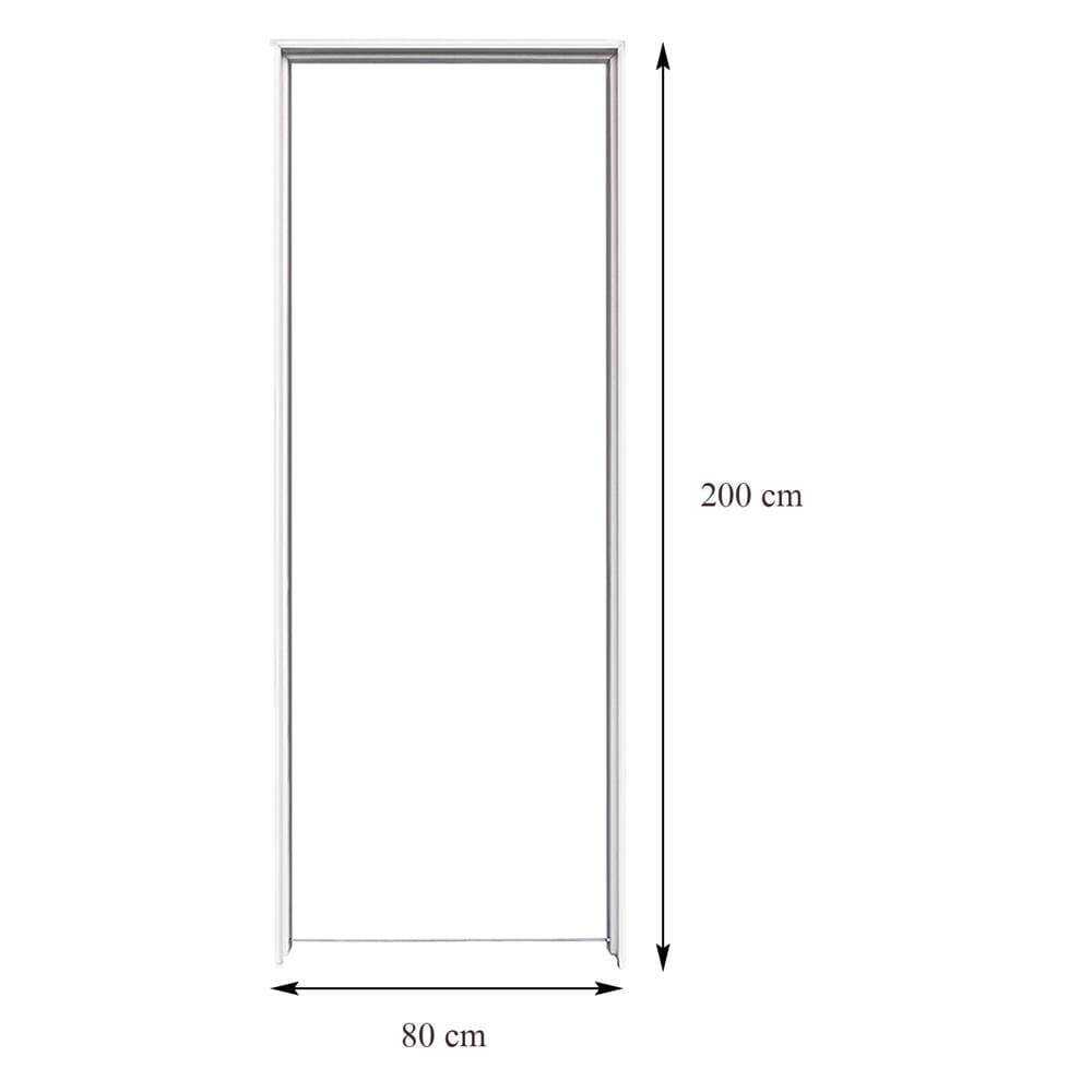 วงกบประตู UPVC FOAM AZLE ขอบเรียบ 80X200 ซม. สีขาว