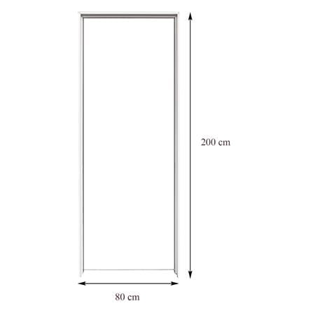 วงกบประตู UPVC FOAM AZLE ขอบเรียบ 80X200 ซม. สีขาว_2