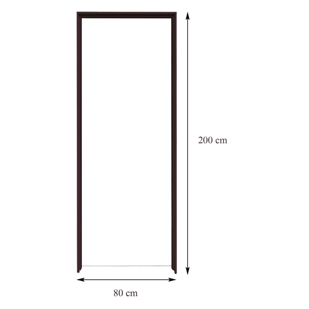 วงกบประตู UPVC FOAM AZLE ขอบเรียบ 80X200 ซม. สีโอ๊ค