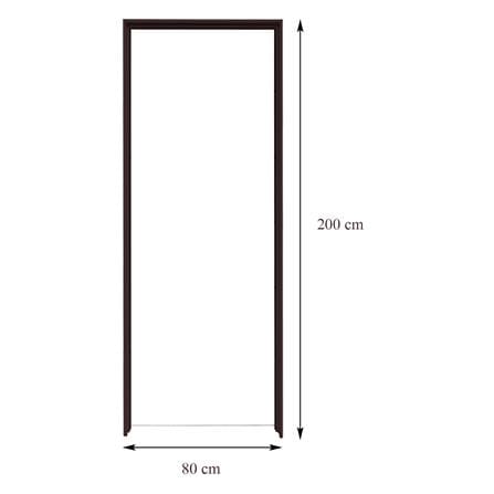 วงกบประตู UPVC FOAM AZLE ขอบเรียบ 80X200 ซม. สีโอ๊ค_2