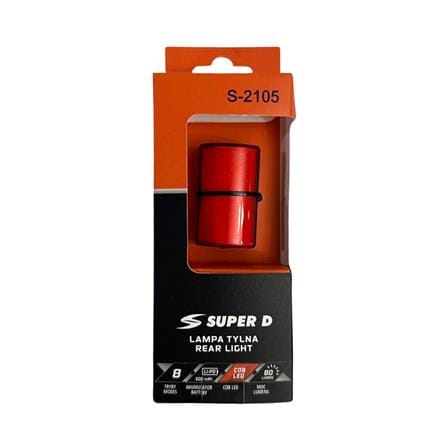 ไฟท้ายจักรยาน SUPER D S2105 สีแดง_4