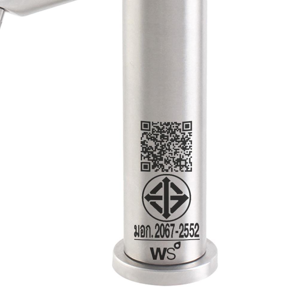 ก๊อกอ่างล้างหน้าเดี่ยว WS WS-2201M สีเงิน