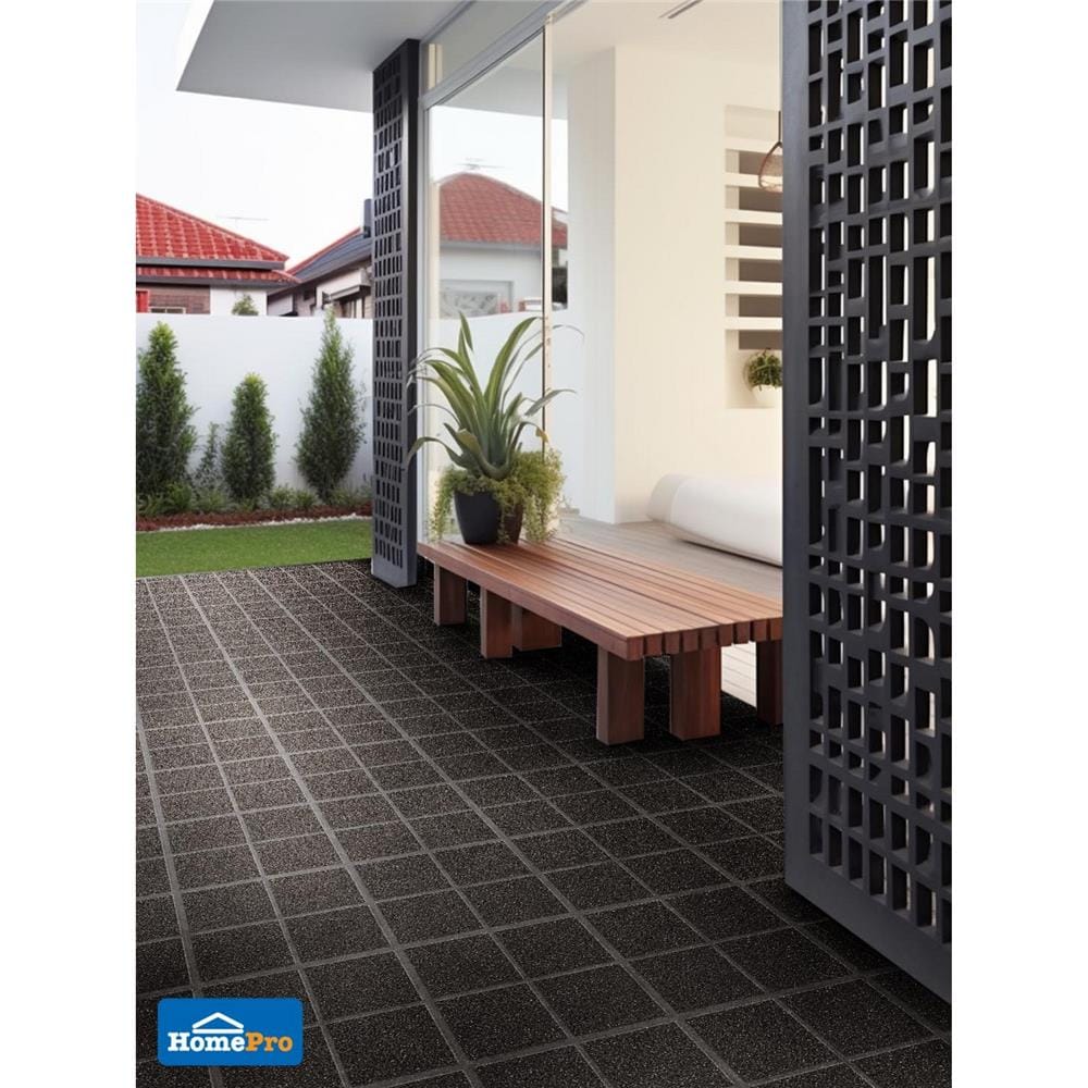 กระเบื้องพื้นพอร์ซเลน  40x40 ซม. TARA ลากูน่า เทาเข้ม A 0.96 ตร.ม.