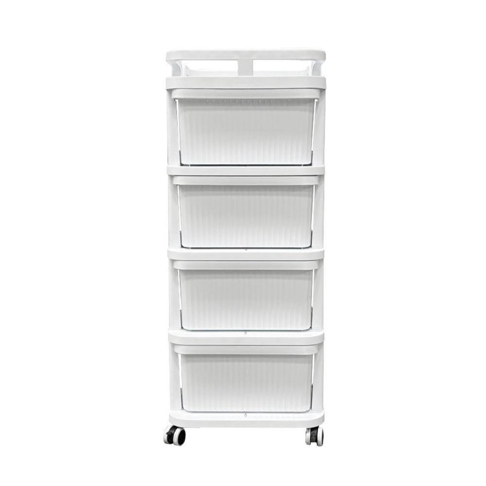 ตู้ลิ้นชัก 4 ชั้น STACKO CART 35x38.5x86 ซม. สีขาว