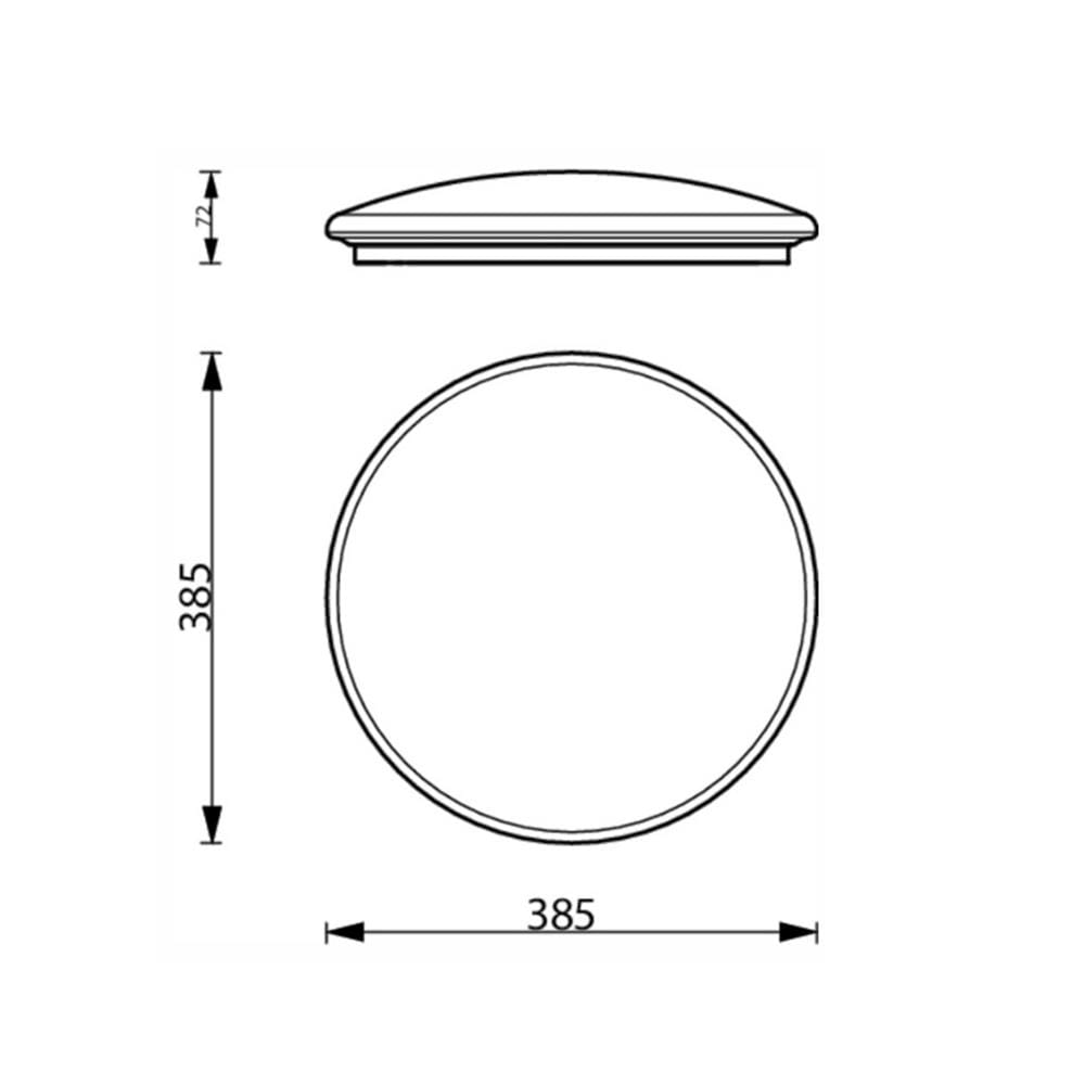 ไฟเพดาน LED PHILIPS CL610SPKAIO 15 นิ้ว 36 วัตต์ DAYLIGHT/COOL WHITE/WARM WHITE สีขาว