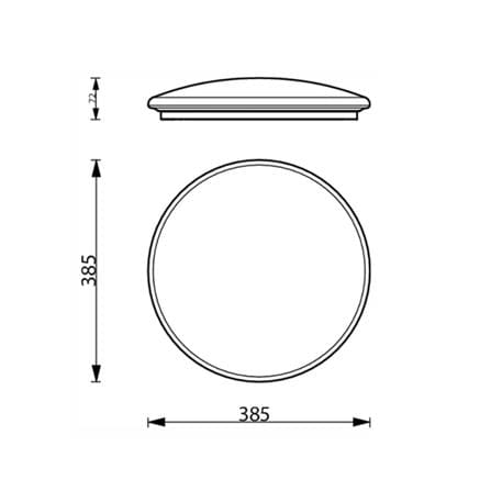 ไฟเพดาน LED PHILIPS CL610SPKAIO 15 นิ้ว 36 วัตต์ DAYLIGHT/COOL WHITE/WARM WHITE สีขาว_4