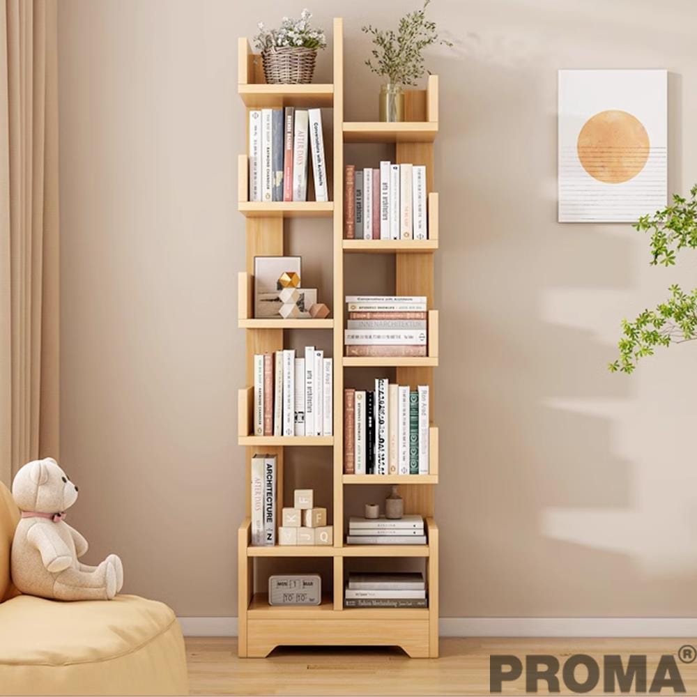 ตู้หนังสือ PROMA-BK01 41 ซม. น้ำตาลอ่อน_3