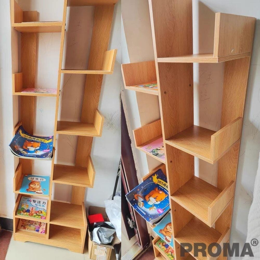 ตู้หนังสือ PROMA-BK01 41 ซม. น้ำตาลอ่อน_1