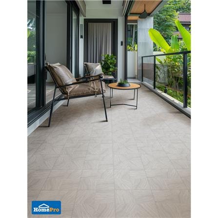 กระเบื้องพื้นพอร์ซเลน  16x16 นิ้ว TARA แท๊บบี้ เบจ (HYG) PM 0.96 ตร.ม._5
