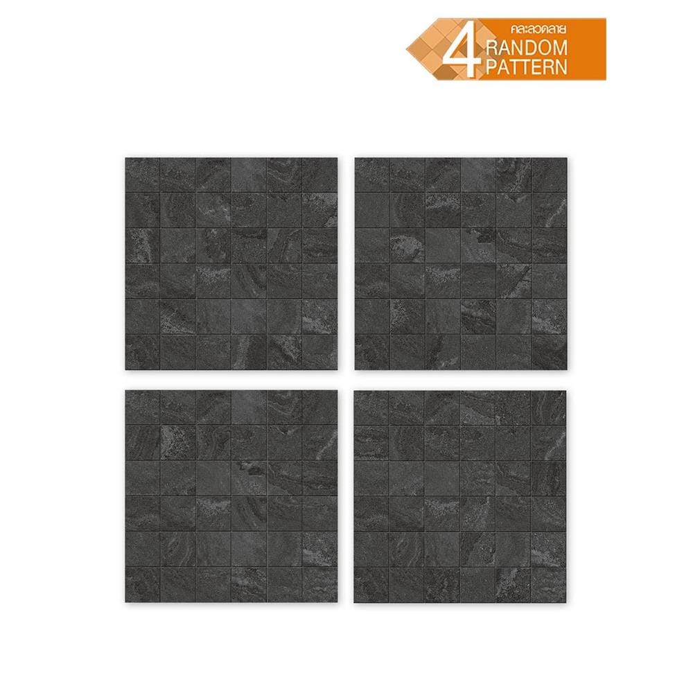 กระเบื้องพื้น 16x16 นิ้ว DURAGRES โนมิน่า ดำ (AF) A 0.96 ตร.ม.