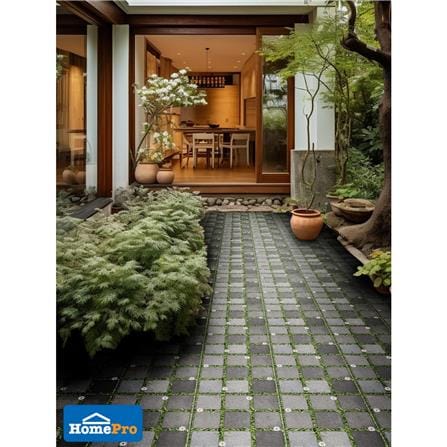 กระเบื้องพื้น 40x40 ซม. ภูผา หินกอหญ้า เทา PM 0.96 ตร.ม._2
