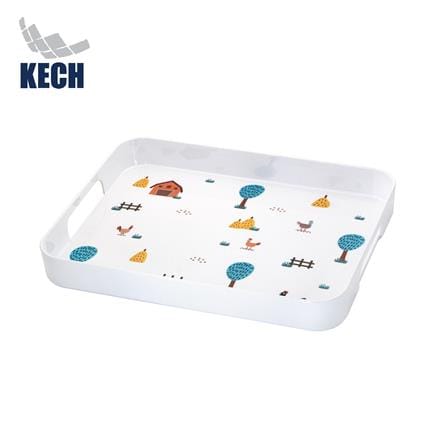 ถาดเหลี่ยมเมลามีน 16 นิ้ว KECH CHIC FARM_0
