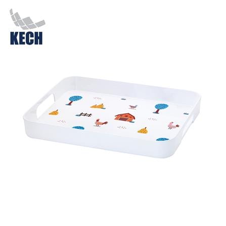 ถาดเหลี่ยมเมลามีน 14 นิ้ว KECH CHIC FARM_0