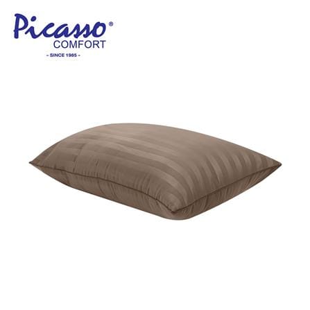 หมอนหนุน ใยสังเคราะห์ PICASSO SMILE 19x29 นิ้ว สีน้ำตาล