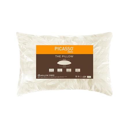 หมอนหนุน ใยสังเคราะห์ PICASSO SMILE 19x29 นิ้ว สีครีม_3