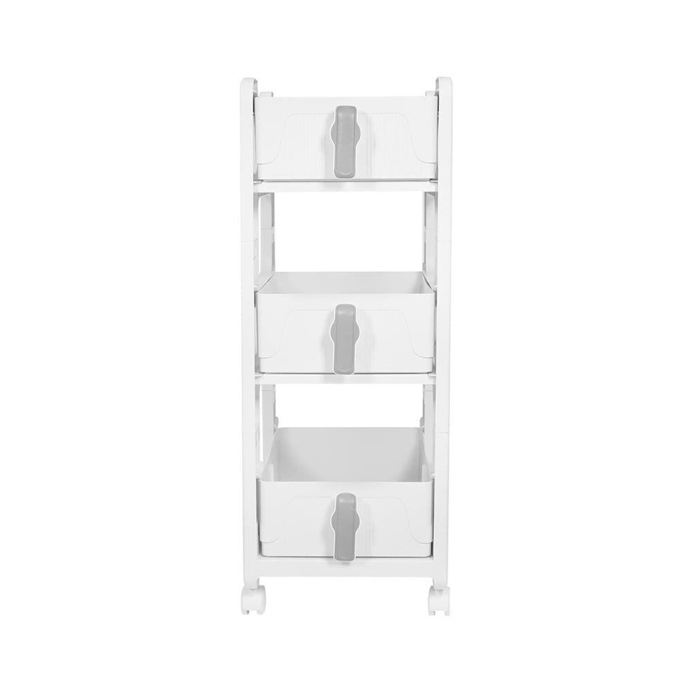 ชั้นลิ้นชัก 3 ชั้น STACKO VIVE 29x39x77 ซม. สีขาว